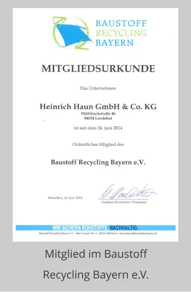 Mitglied im Baustoff  Recycling Bayern e.V.